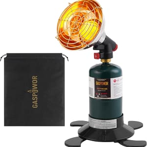 Portable Outdoor Propane Heater with Igniter, 6800 BTU for Camping, Patio, Golf Carts - Tank Not Included